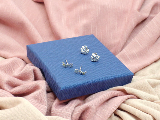 Mother's Day Gift Set with Beautiful Delicate Solid 999 & 925 Silver Earrings